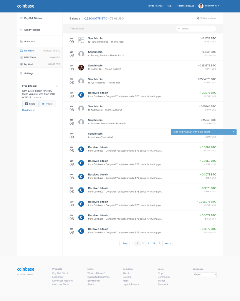 Page 2 Coinbase